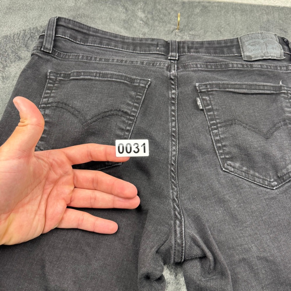 Levis 726 Flare Jeans Womens 32 Faded Black High Rise Stretch Denim 18882-0024 - Picture 11 of 11